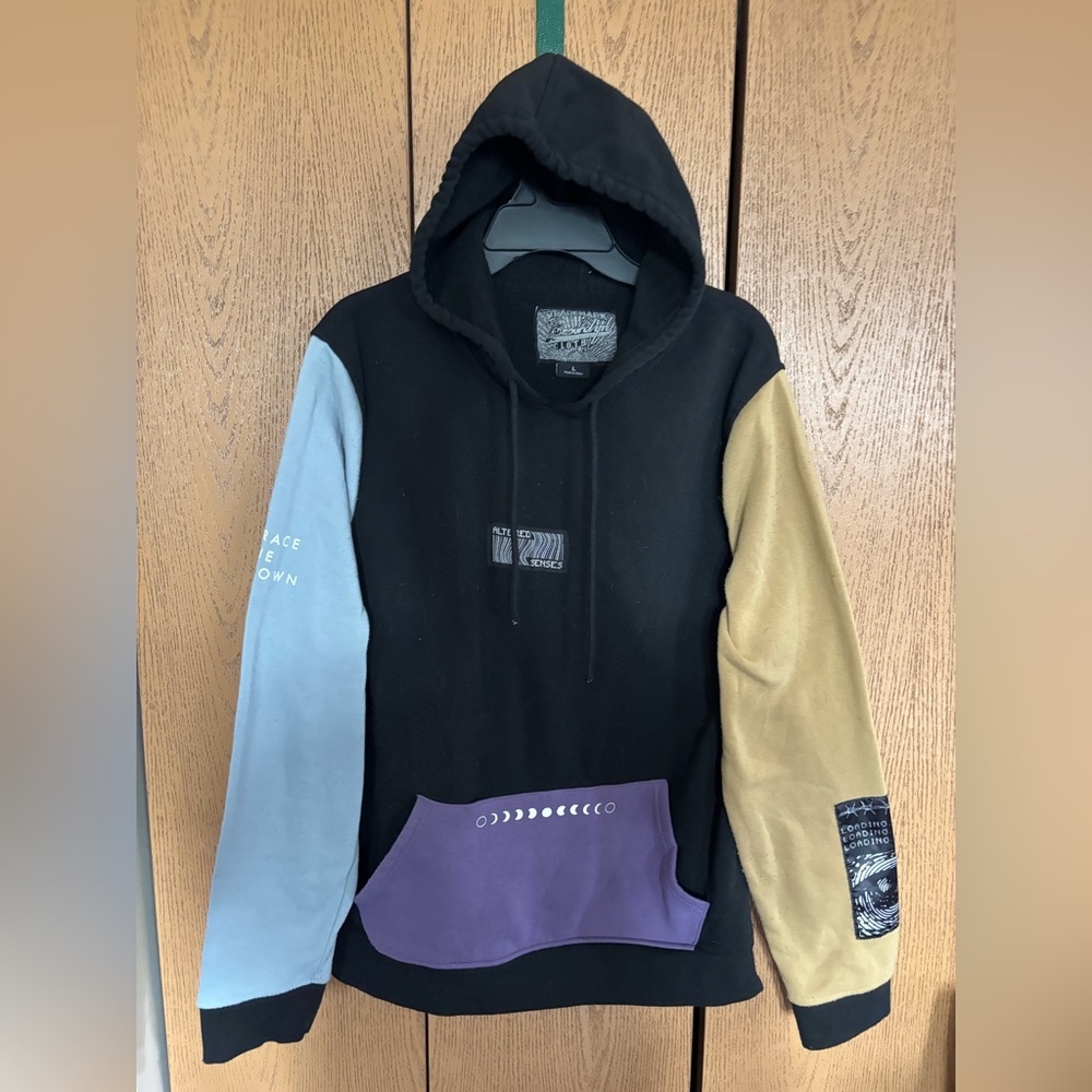 Brooklyn Cloth Black and Multicolor Hoodie
